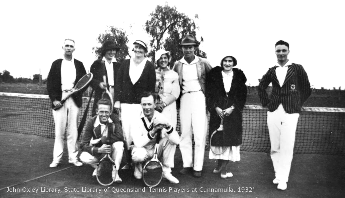 Group of Australian tennis players from 1932